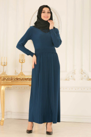 Huile Bleu - Nayla Collection - Robe Hijab 5240PM - Thumbnail