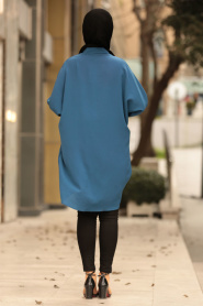 Huile Bleu - Nayla Collection - Tunique Hijab 40190PM - Thumbnail