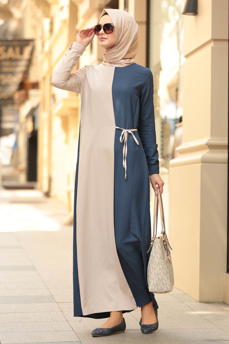 Huile Bleu - New Kenza - Robe Hijab 31510PM