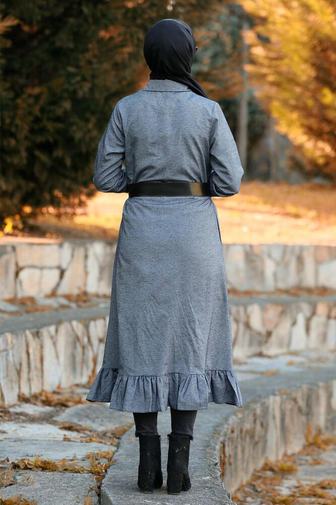 Indigo Bleu- Nayla Collection - Hijab Tunique 5410IM - 2