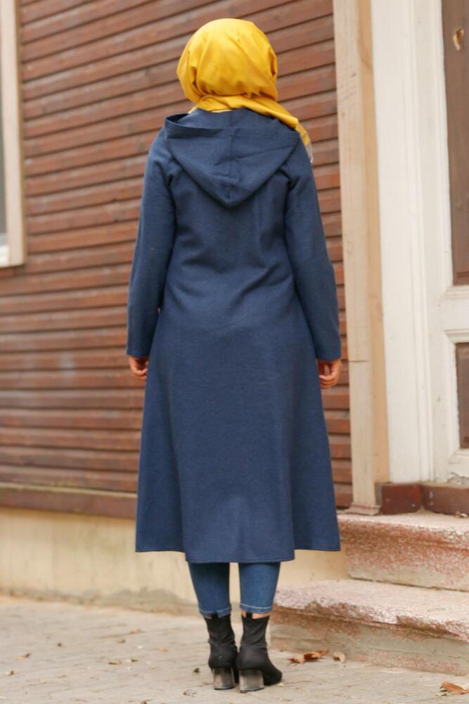 Indigo Bleu - Nayla Collection - Manteau Hijab 2463IM - 2