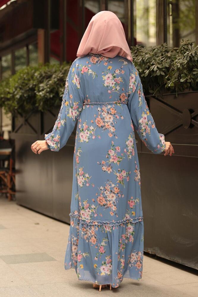Indigo Bleu - Nayla Collection - Robe Hijab 10355IM - 2