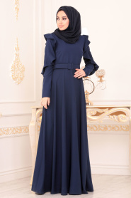 Indigo Bleu - Nayla Collection - Robe Hijab 1219IM - Thumbnail
