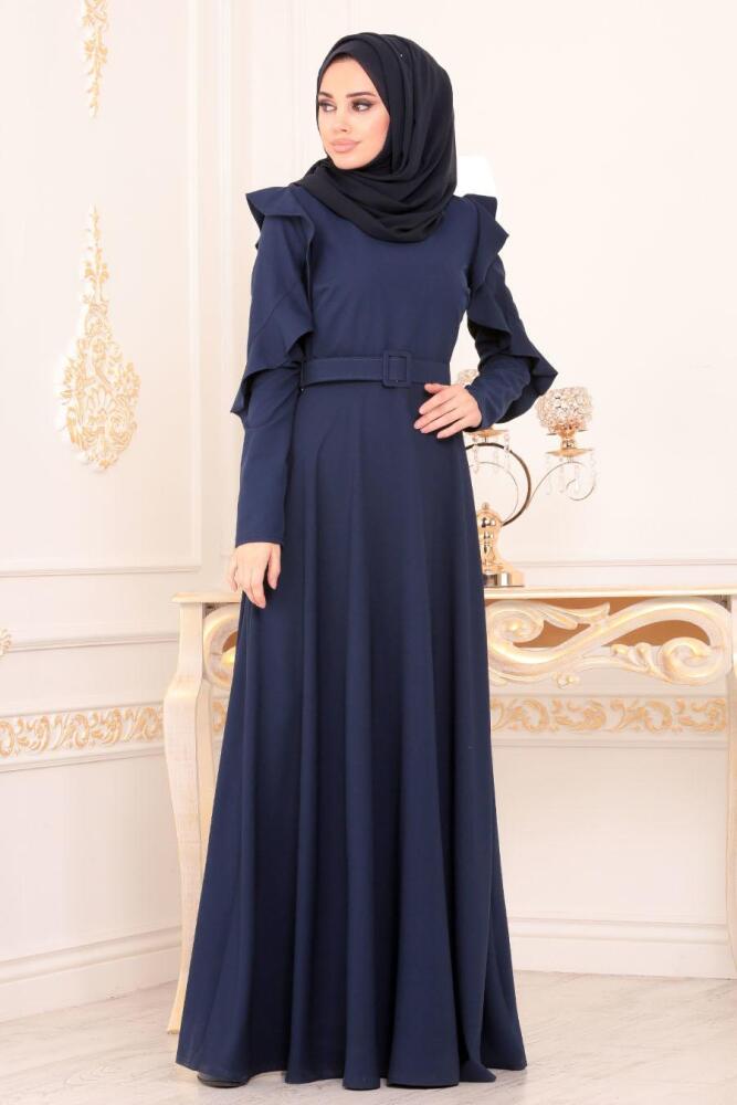 Indigo Bleu - Nayla Collection - Robe Hijab 1219IM - 1