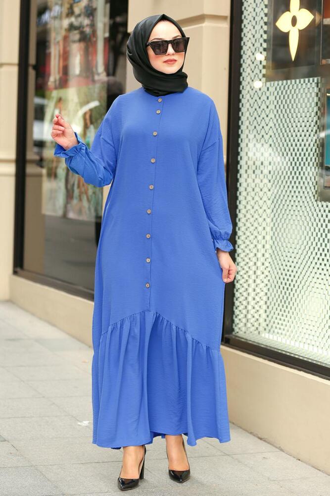 Indigo Bleu- Nayla Collection - Robe Hijab 31201IM - 1
