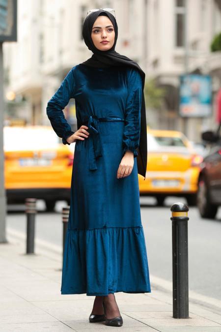Indigo Bleu - Nayla Collection - Robe Hijab 4010IM - 1