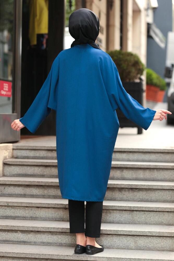 Indigo Bleu- Nayla Collection - Tunique Hijab 5003IM - 2