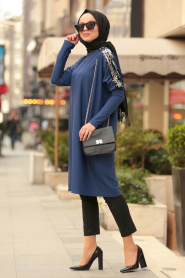 Indigo Bleu - Nayla Collection - Tunique Hijab 5129IM - Thumbnail