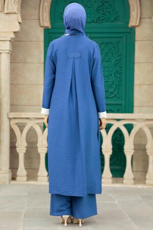 İndigo Blue Hijab Triple Suit 5223IM - 3