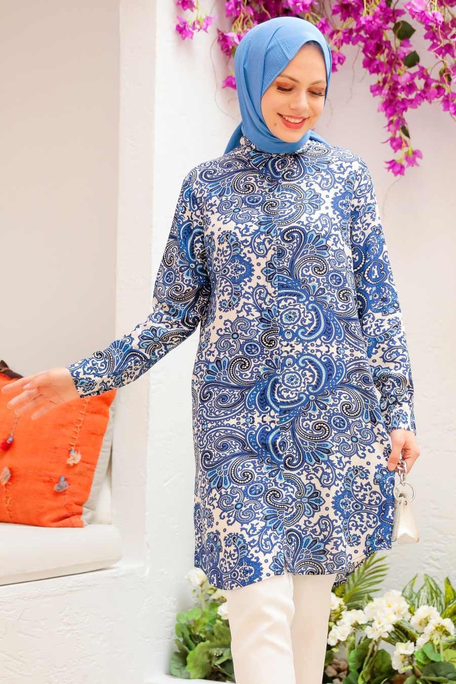 İndigo Blue Hijab Tunic 11524IM