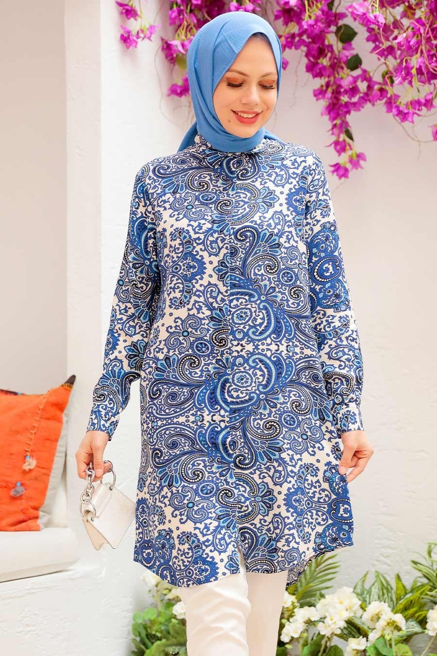 İndigo Blue Hijab Tunic 11524IM