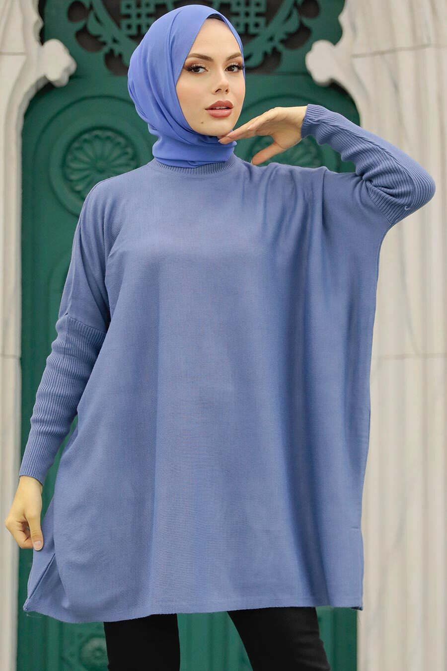 İndigo Blue Hijab Tunic 3399IM