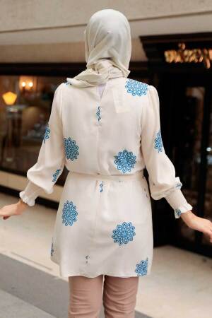 İndigo Blue Hijab Tunic 5725IM - 2
