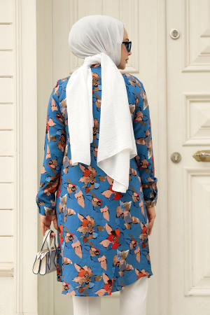 İndigo Blue Modest Top 25029IM - 3