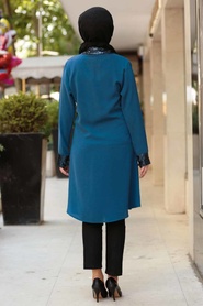 Indigo Blue - Nayla Collection - Tunique Hijab - 4057IM - Thumbnail