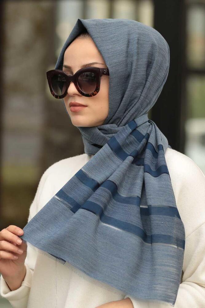 Indigo Blue - Neva Style - Chale - 7507IM - 1