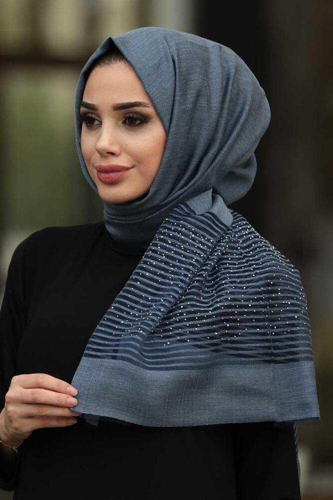 Indigo Blue - Neva Style - Chale - 7521IM - 1