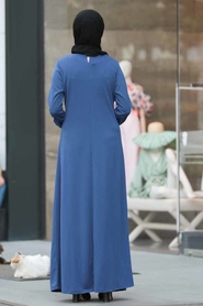 Indigo Blue - Neva Style - Robe Hijab - 41070IM - Thumbnail