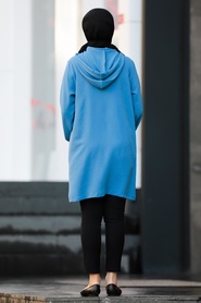 İndigo Blue-Neva Style-Tunique Hijab-10079IM - Thumbnail