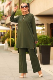 Kaki - Nayla Collection - Combination Hijab - 1072HK - Thumbnail