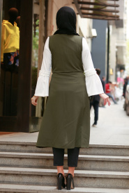 Kaki- Nayla Collection - Combination Hijab 70081HK - Thumbnail