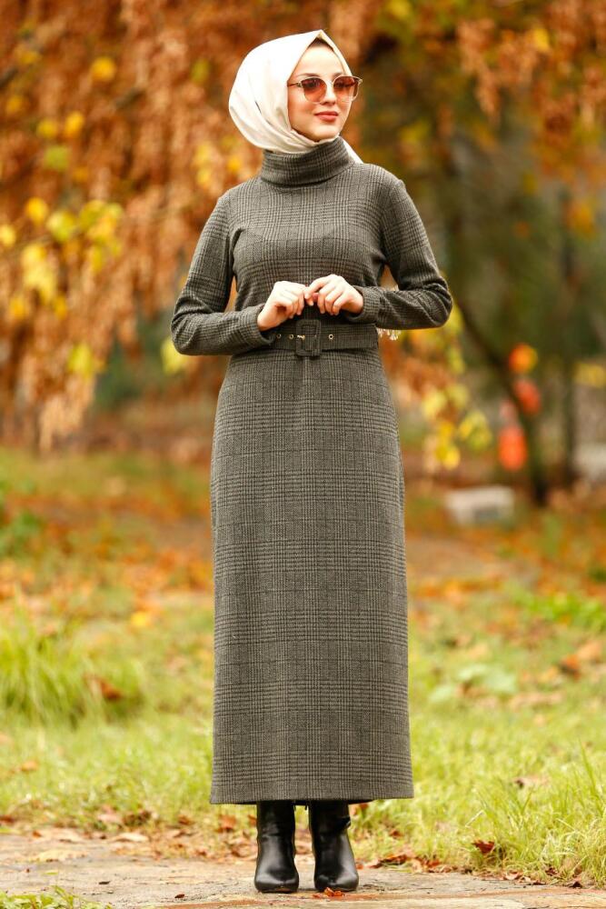 Kaki - Nayla Collection - Robe Hijab 100525HK - 1