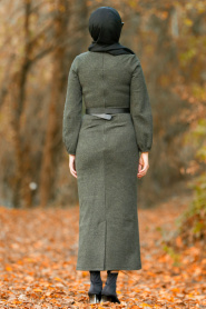 Kaki - Nayla Collection - Robe Hijab 100549HK - Thumbnail