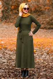 Kaki - Nayla Collection - Robe Hijab 1602HK - Thumbnail
