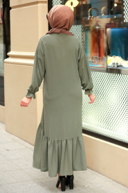 Kaki - Nayla Collection - Robe Hijab 31201HK - Thumbnail