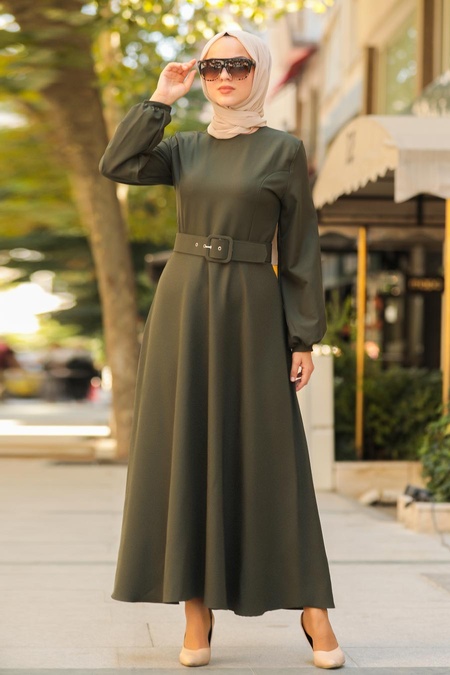 Kaki - Nayla Collection - Robe Hijab 3567HK