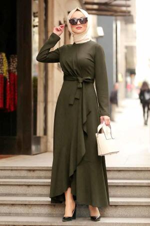 Kaki - Nayla Collection - Robe Hijab 4041HK - 1