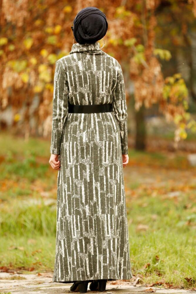 Kaki - Nayla Collection - Robe Hijab 4248HK - 2
