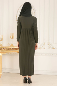 Kaki - Nayla Collection - Robe Hijab 537HK - Thumbnail