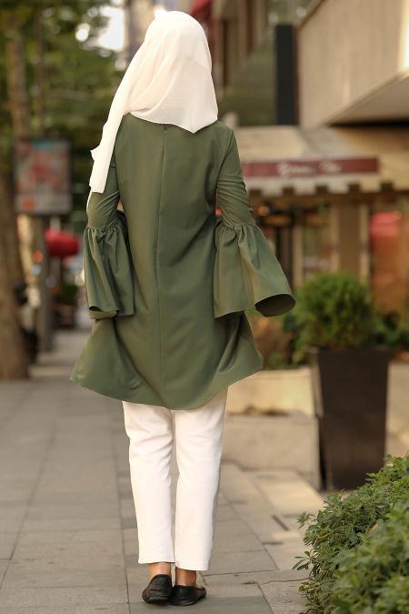 Kaki - Nayla Collection - Tunique 2391HK - 2