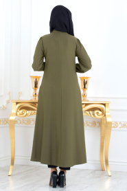 Kaki - Nayla Collection - Tunique Hijab 51181HK - Thumbnail