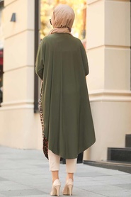 Kaki - Neva Style - Tunique Hijab - 4968HK - Thumbnail