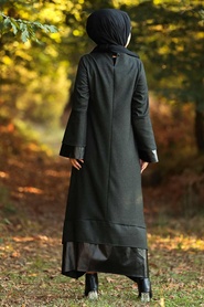 Khaki Hijab Dress 3348HK - Thumbnail