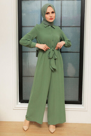 Khaki Hijab Overalls 5703HK - 1