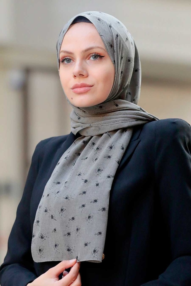 Khaki Hijab Shawl 5096HK - 1