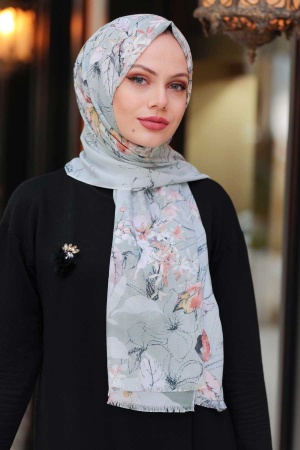 Khaki Hijab Shawl 52051HK - 1