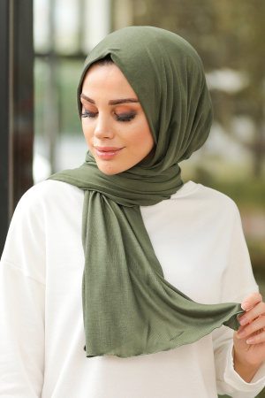 Khaki Hijab Shawl 7528HK - 1