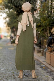 Khaki Hijab Sweater 10111HK - Thumbnail