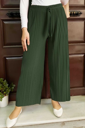 Khaki Hijab Trousers 7853HK - 1