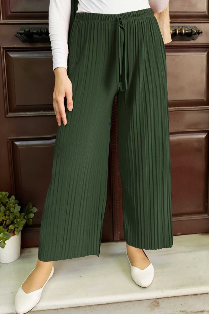 Khaki Hijab Trousers 7853HK - 1