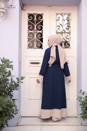 Lacivert Tesettür Üçlü Takım 76371L - 3