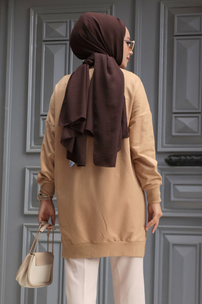  Latte Tesettür Tunik 30644LT - 6