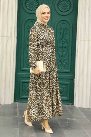 Leopard Hijab Dress 5730LP - 2