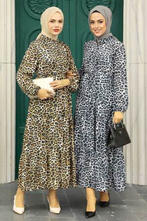 Leopard Hijab Dress 5730LP - 3