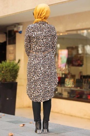 Leopard Patterned Hijab Tunic 56290LP - Thumbnail
