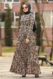 Light Leopard - Neva Style - Robe Hijab - 1453ALP - Thumbnail